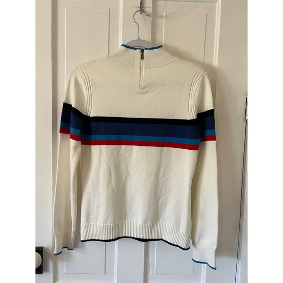 Bogner women’s winter sweater size 8 front chest pocket mountains apres top - Picture 2 of 7